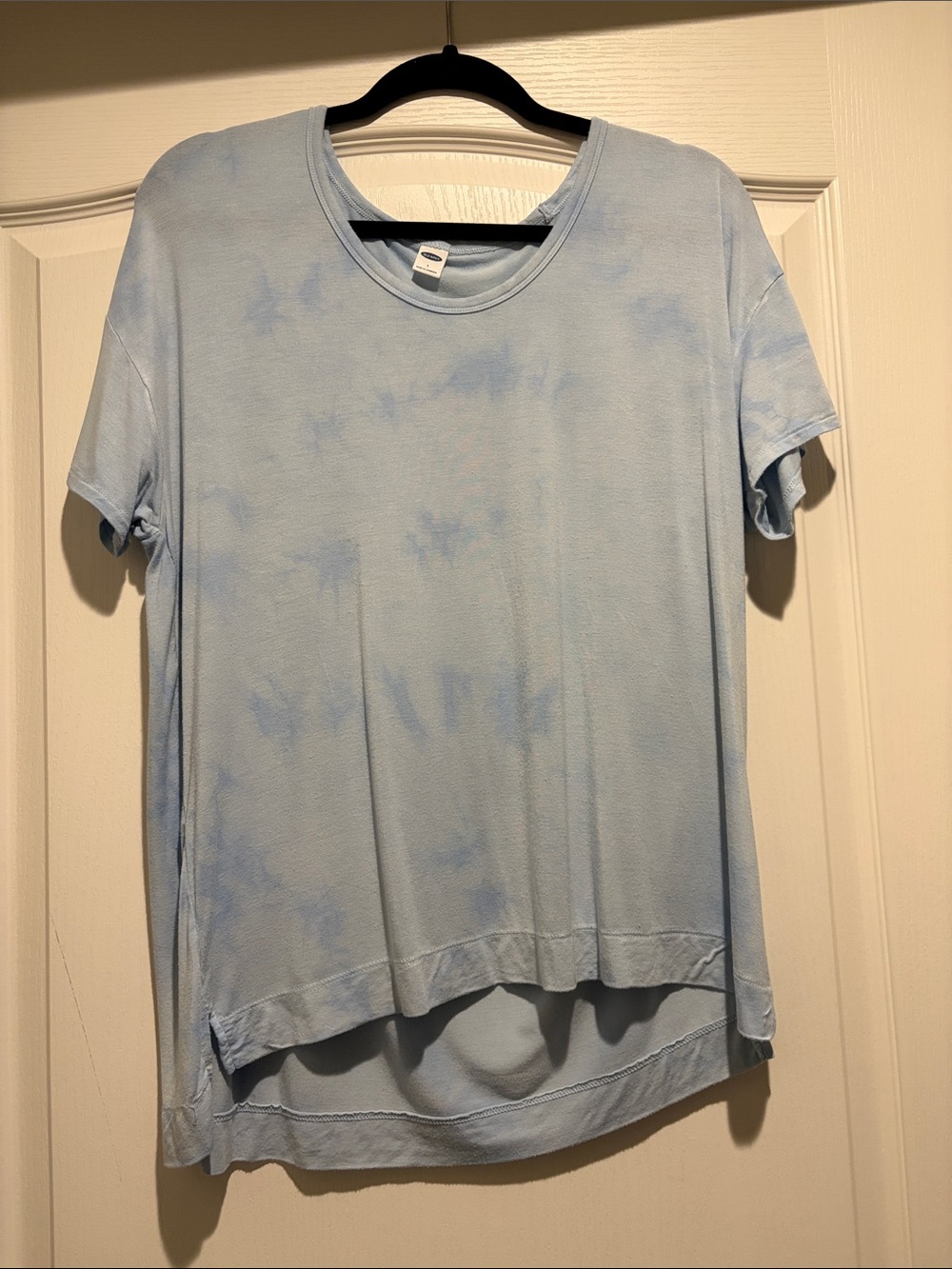 Old Navy Light Blue Tie-Dye Short Sleeve Tee